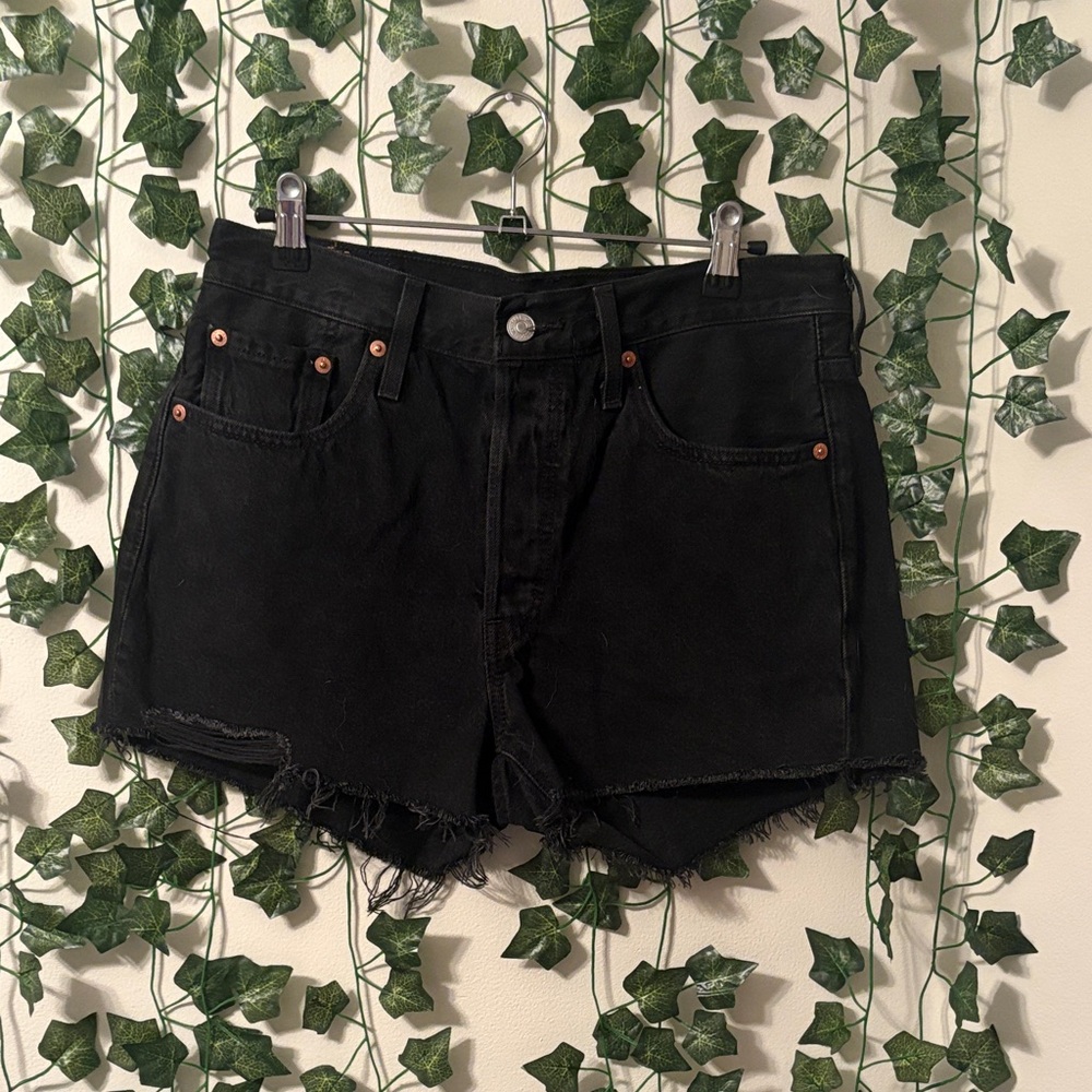Levi's 501 Black Jean Shorts for Women